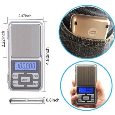 Cantar electronic pentru bijuterii, Ecran LCD, 500g 