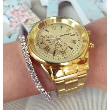 Ceas de dama Gold Fashion Style metalic