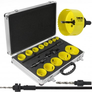 Set 17 carote bi-metalice 19-76 mm