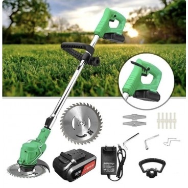 Motocoasa cu acumulator, 24V, 800W, tija extensibila, accesorii incluse