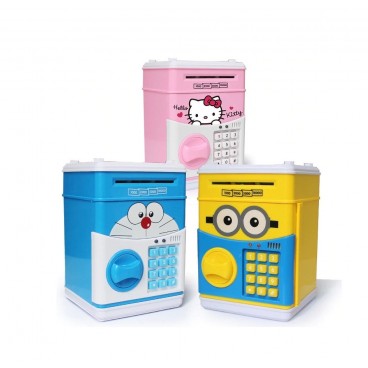 Pusculita interactiva pentru copii cu functie ATM seif si cod pin