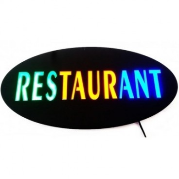 Reclama iluminata tip panou model RESTAURANT