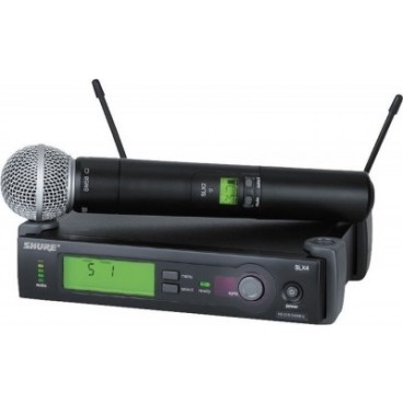 Set microfon si receiver wireless Shure SM58 SLX4